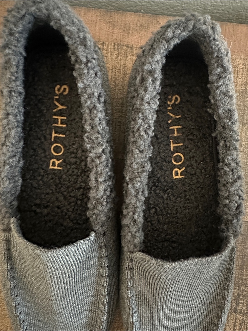 Men’s Rothy’s Gray Merino Wool Slippers - Picture 2 of 4